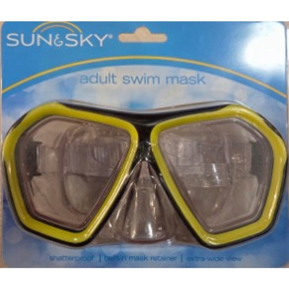 Sun & Sky Adult Swim Mask - Yellow